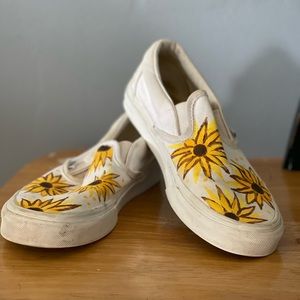 Hand painted Sunflower Vans